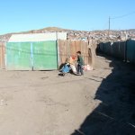 Jurtoviště ("chášá") v Ulánbátaru